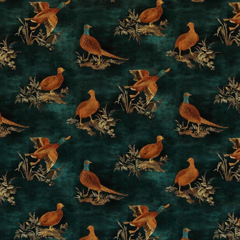 Mulberry Fabric FD316.R122 Game Show Teal
