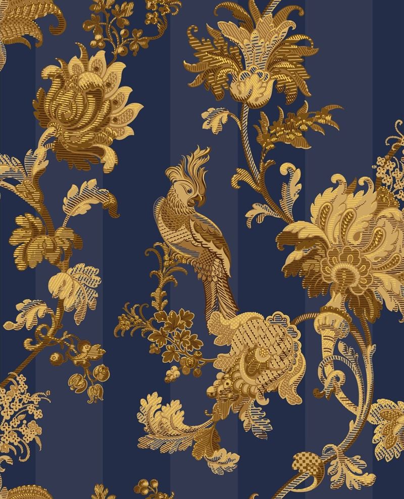 Cole & Son Wallpaper 113/8024.CS Zerzura Royal Blue & Gold