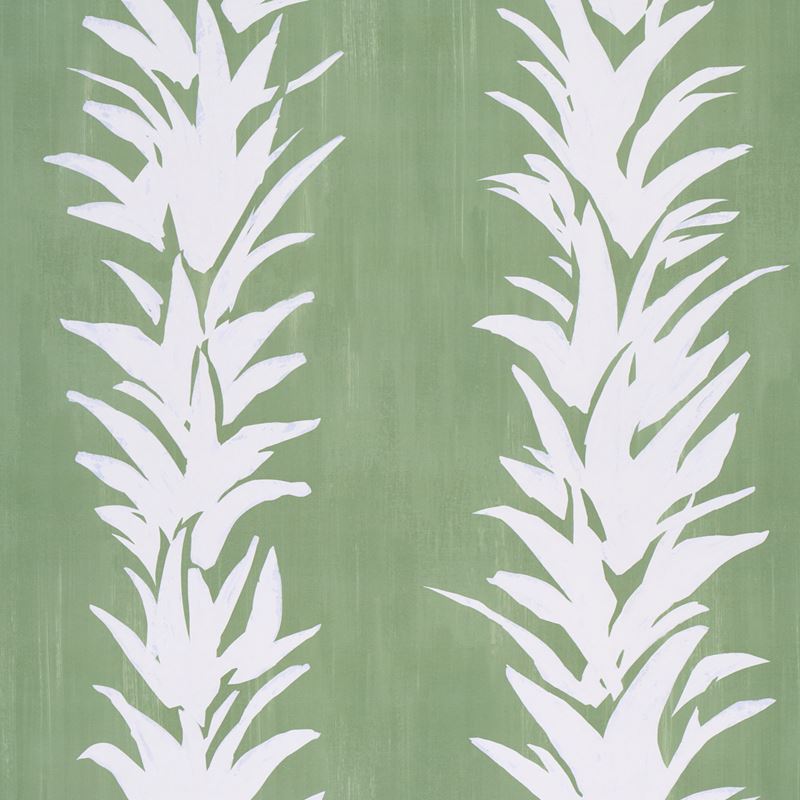 Schumacher Wallpaper 5013660 White Lotus Soft Green