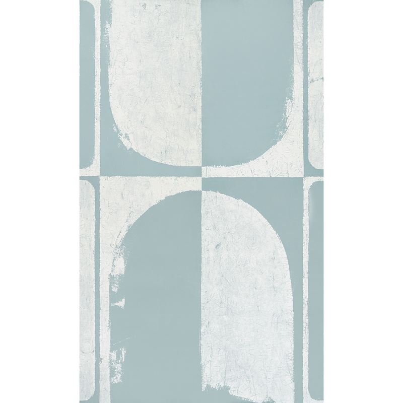 Schumacher Wallpaper 5014902 The Cloisters Panel Set Soft Blue