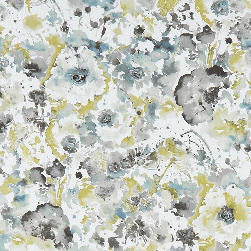 Clarke and Clarke Fabric F1355-1 Florrie Mineral