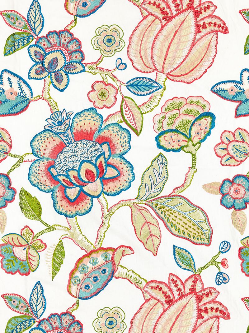 Scalamandre Fabric SC 000127126 Coromandel Embroidery Bloom