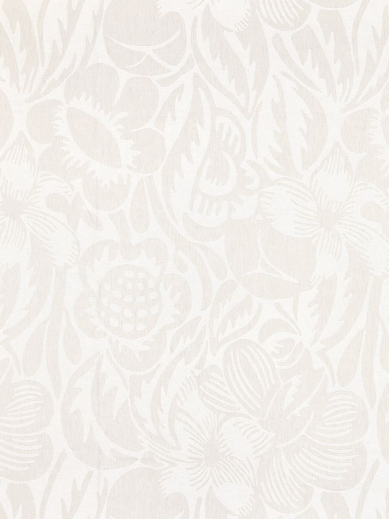 Scalamandre Fabric SC 000227131 Deco Flower Pearl Grey