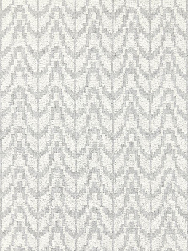 Scalamandre Fabric SC 000427103 Chevron Embroidery Pearl