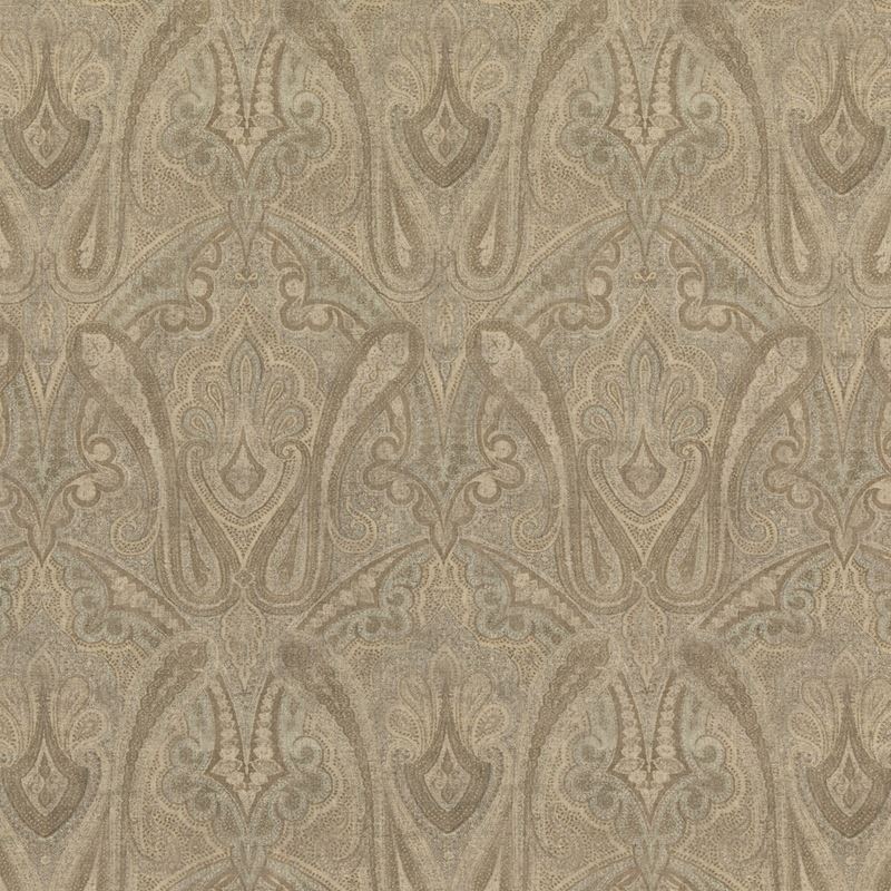 Mulberry Fabric FD307.S40 Canvas Paisley Mineral