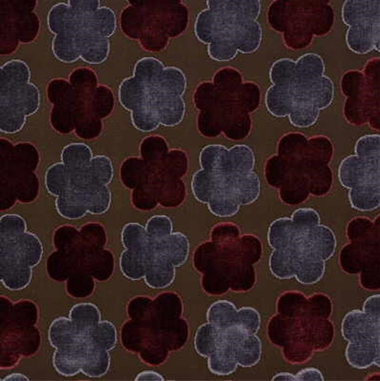 Mulberry Fabric FD568.V75 Aster Velvet Rd/Mauv