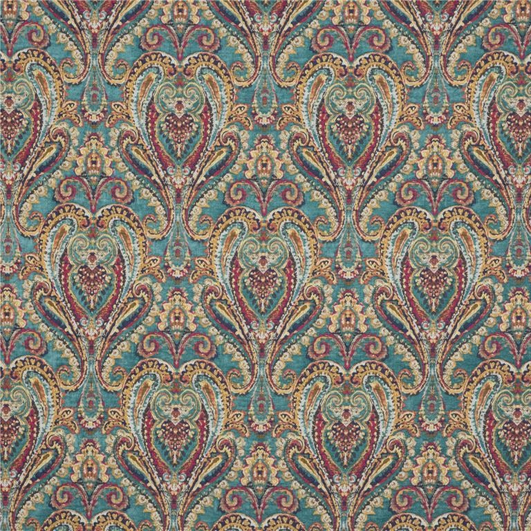 Mulberry Fabric FD728.R11 Bohemian Paisley Teal