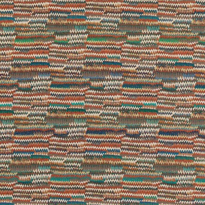Mulberry Fabric FD781.T69 Landscape Teal/Spice