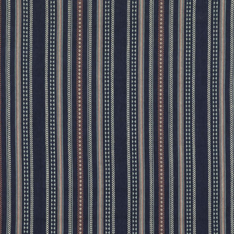 Mulberry Fabric FD788.H10 Racing Stripe Indigo