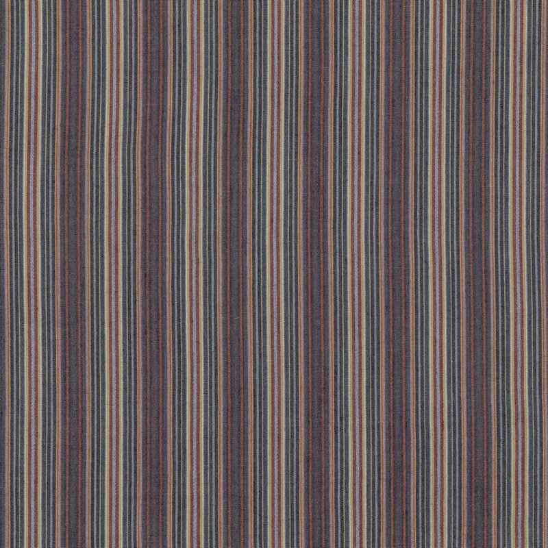 Mulberry Fabric FD789.G103 Falconer Stripe Indigo/Red