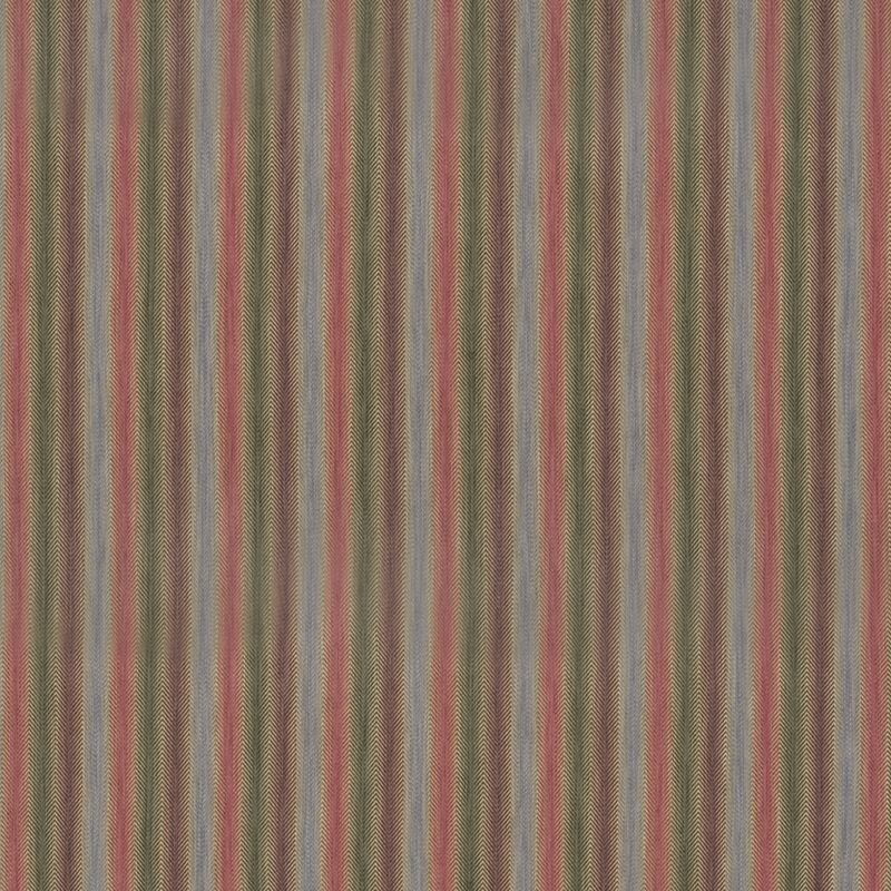 Mulberry Fabric FD811.H154 Shepton Stripe Plum/Green