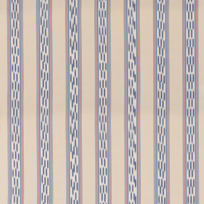 Mulberry Fabric FD819.G103 Breezy Stripe Blue/Red