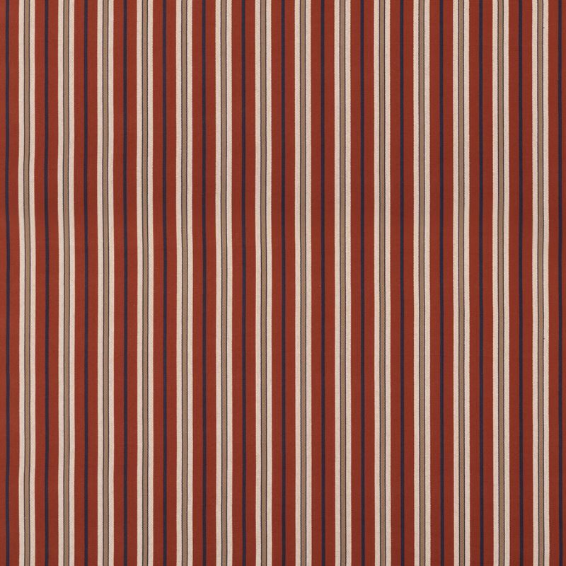 Mulberry Fabric FD828.V110 Starboard Stripe Red/Indigo