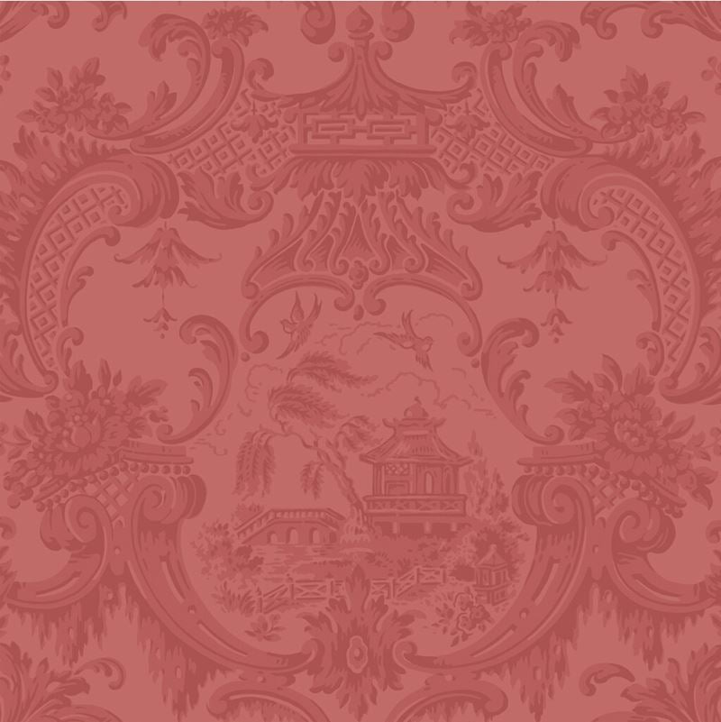 Cole & Son Wallpaper 100/3015.CS Chippendale China Red
