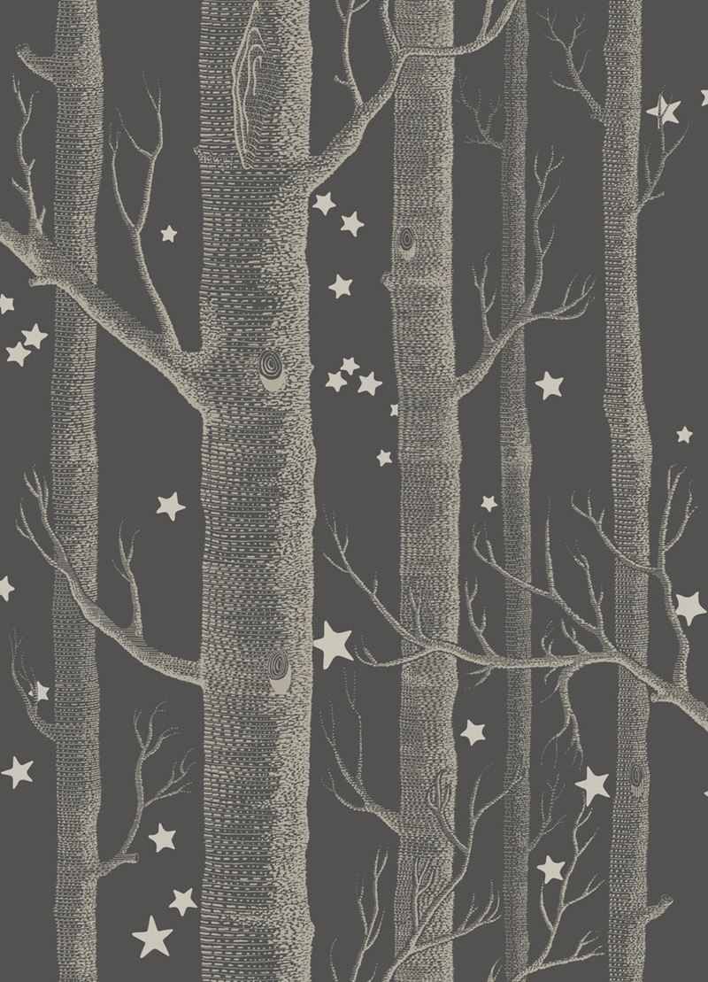 Cole & Son Wallpaper 103/11053.CS Woods & Stars Charcoal