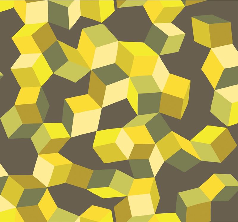 Cole & Son Wallpaper 105/2012.CS Puzzle Yellow and Black