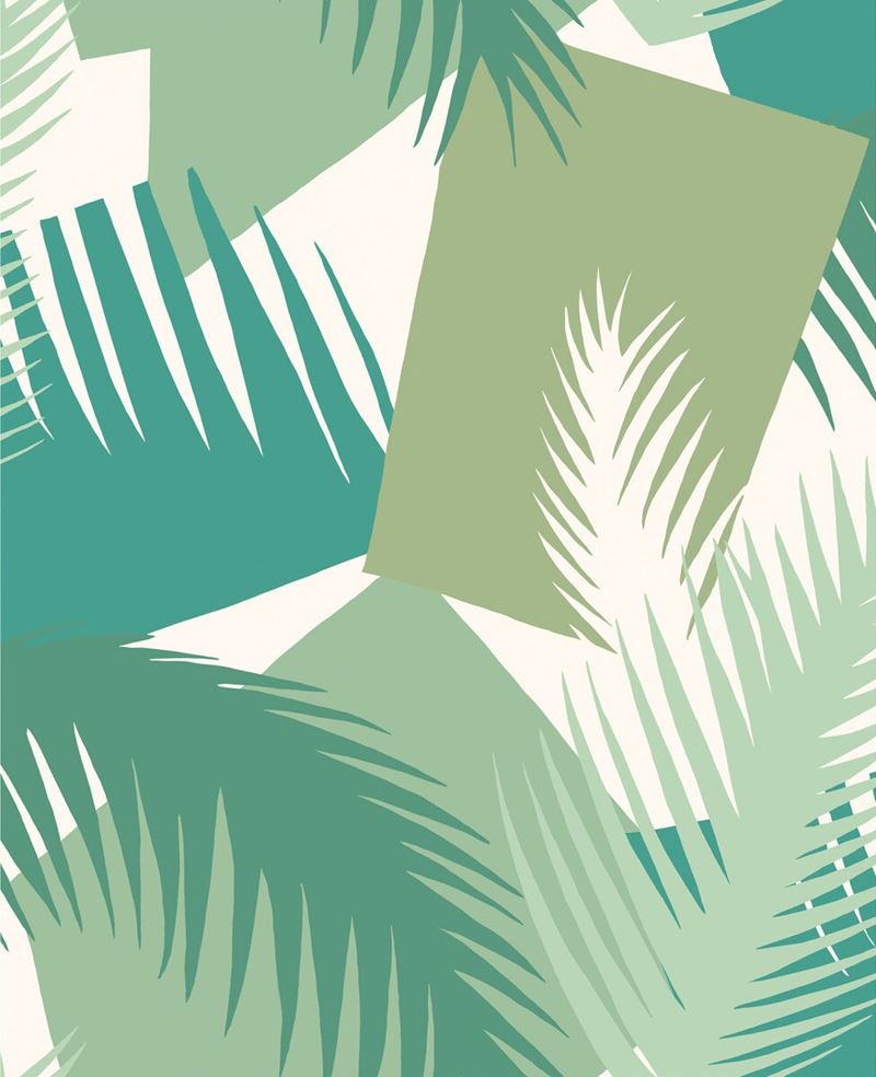 Cole & Son Wallpaper 105/8037.CS Deco Palm Green