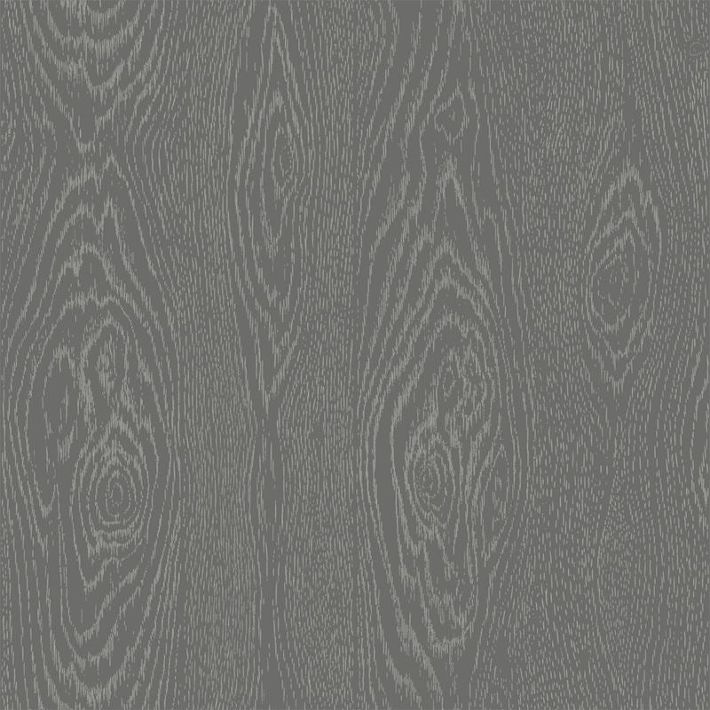 Cole & Son Wallpaper 107/10046.CS Wood Grain Black and Silver