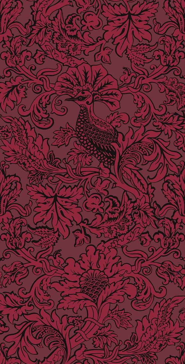 Cole & Son Wallpaper 108/1004.CS Balabina Velvet Red