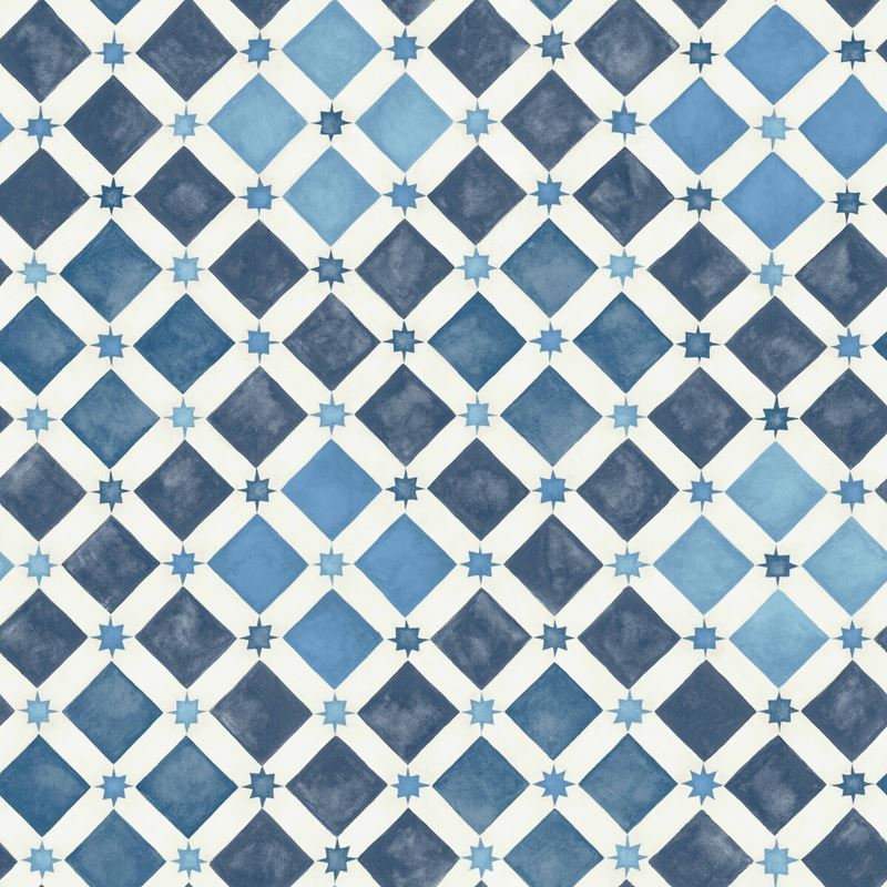 Cole & Son Wallpaper 113/11032.CS Zellige China Blue & White