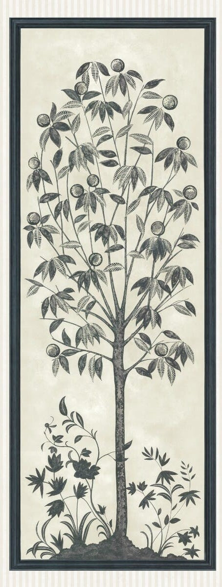 Cole & Son Wallpaper 113/14043.CS Trees Of Eden/Life Charcoal & Parchment