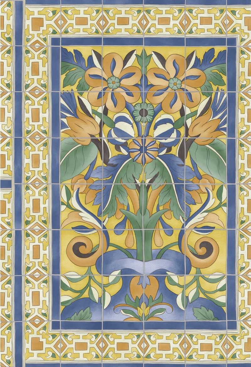 Cole & Son Wallpaper 117/5015.CS Triana Marigold & Hyacinth/Canary Yellow