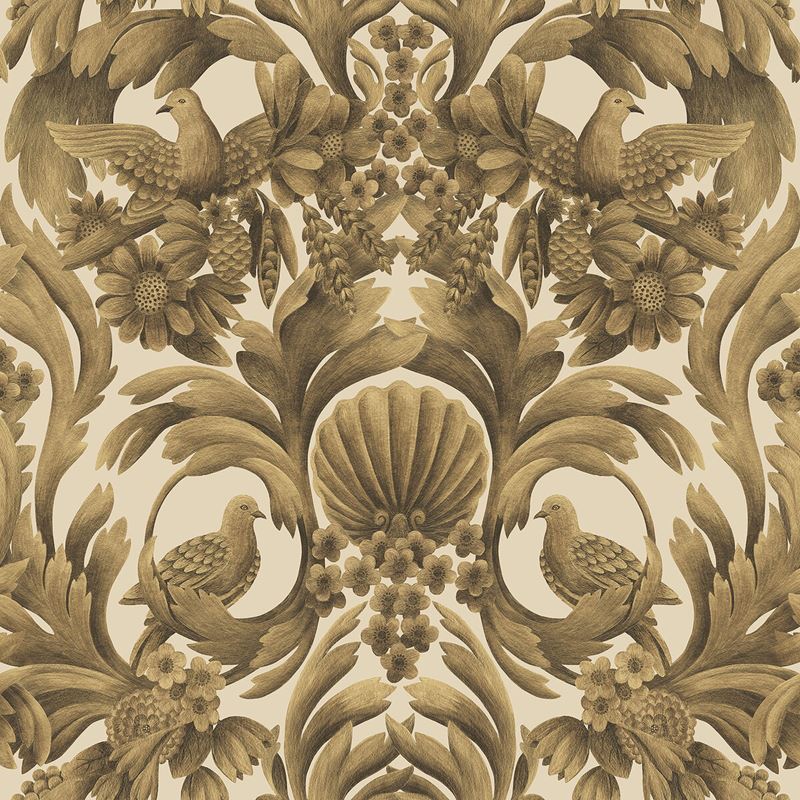 Cole & Son Wallpaper 118/9019.CS Gibbons Carving Mgld/Sand