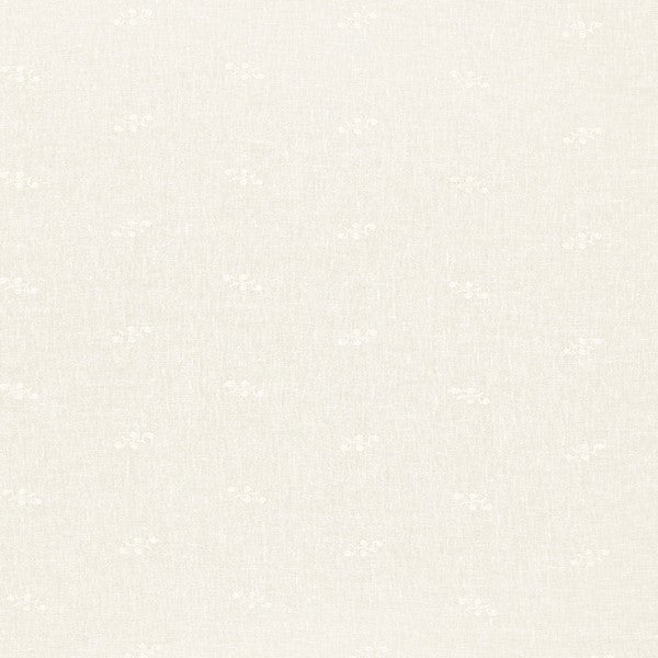 Schumacher Fabric 12230 Vale Embroidered Sheer Ivory