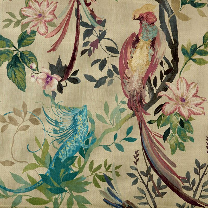 Maxwell Wallpaper 157PAPER01 Bird Sonnet Paperweave Lacquer