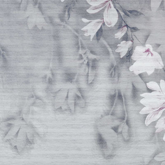 Maxwell Wallpaper 158PAPER01 Trailing Magnolia Paperweave Mist
