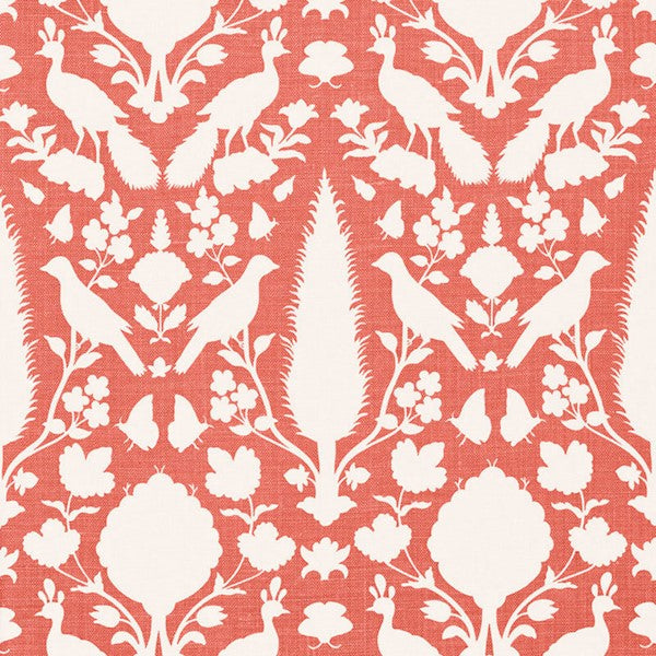 Schumacher Fabric 173564 Chenonceau Coral