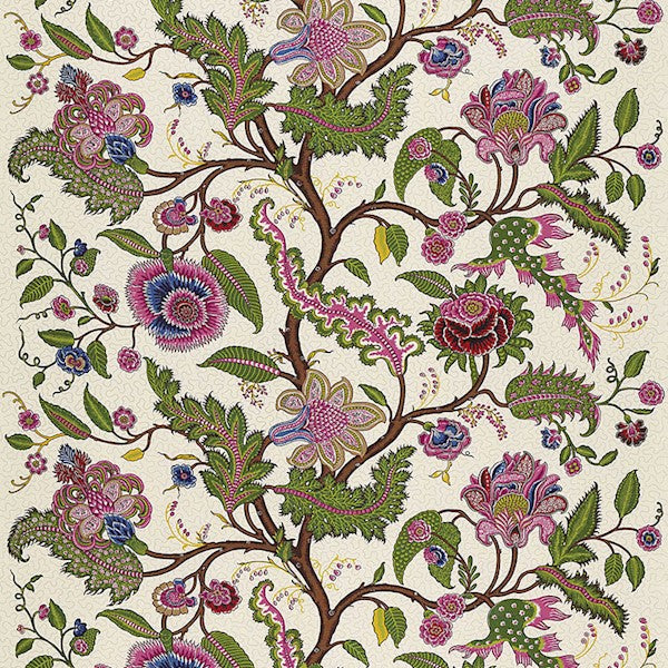 Schumacher Fabric 174814 Sinhala Linen Print Jewel