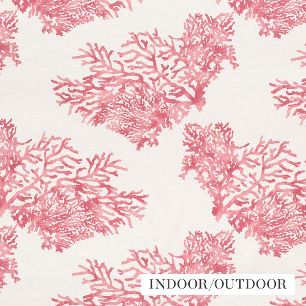 Schumacher Fabric 175365 Great Barrier Reef Pink