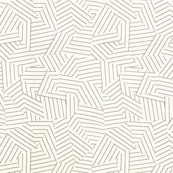 Schumacher Fabric 176053 Deconstructed Stripe Greige