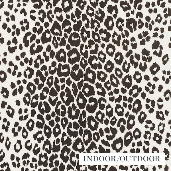 Schumacher Fabric 177324 Iconic Leopard Indoor/Outdoor Graphite