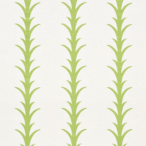 Schumacher Fabric 177631 Acanthus Stripe Leaf