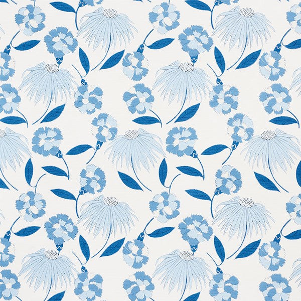 Schumacher Fabric 177852 Bouquet Toss Afternoon Blue