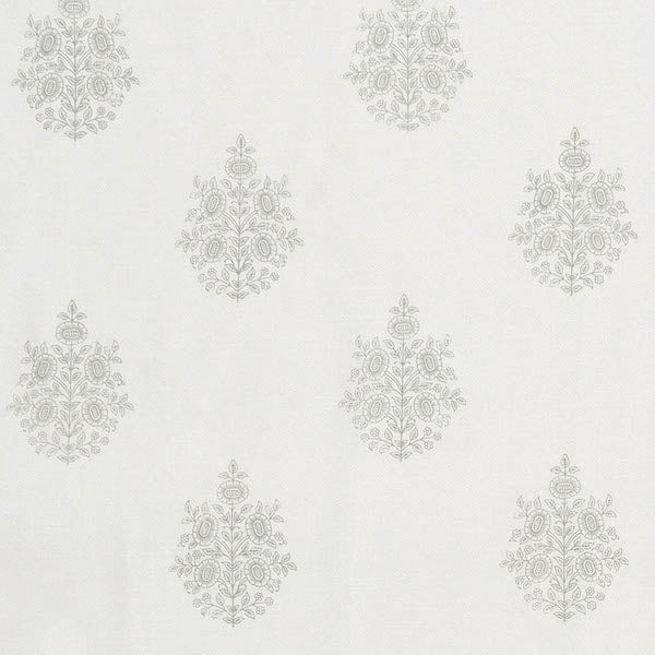 Schumacher Fabric 178370 Asara Flower Sheer Grey