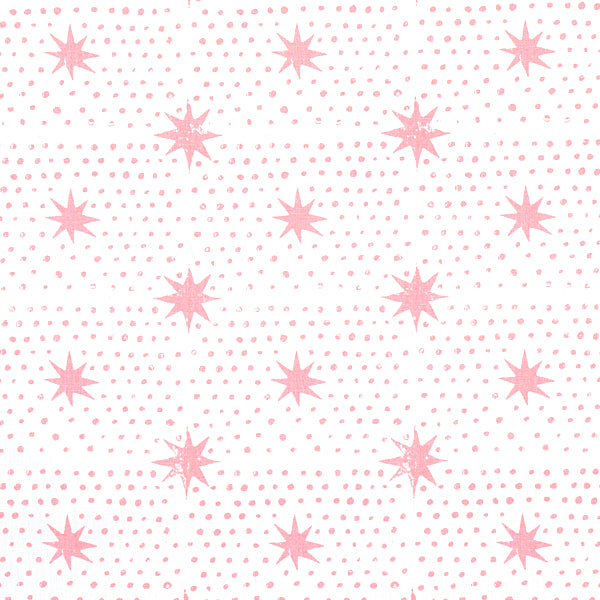 Schumacher Fabric 179162 Spot & Star Pink