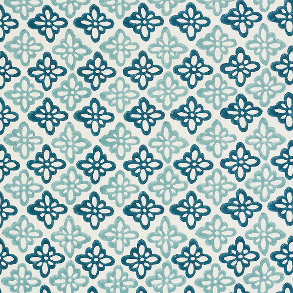 Schumacher Fabric 179301 Pattee Blue
