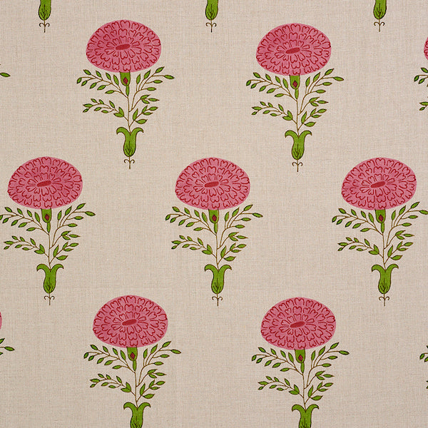 Schumacher Fabric 179321 Marigold Pink