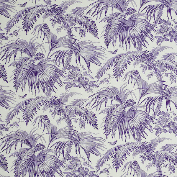 Schumacher Fabric 179512 Toile Tropique Purple