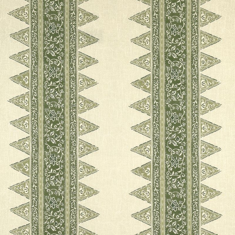 Schumacher Fabric 180720 Foxglove Indoor/Outdoor Leaf Green