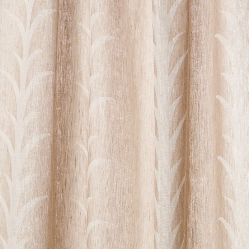 Schumacher Fabric 180800 Acanthus Stripe Sheer Taupe