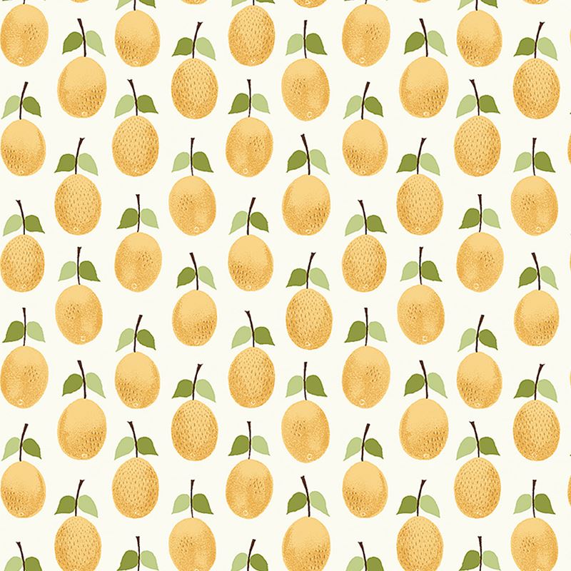 Schumacher Wallpaper 1975 Prunus Yellow