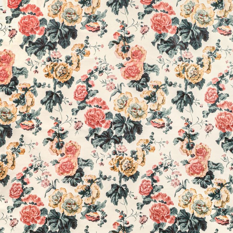 Lee Jofa Fabric 2020221.1617 Upton Cotton Tea/Rose