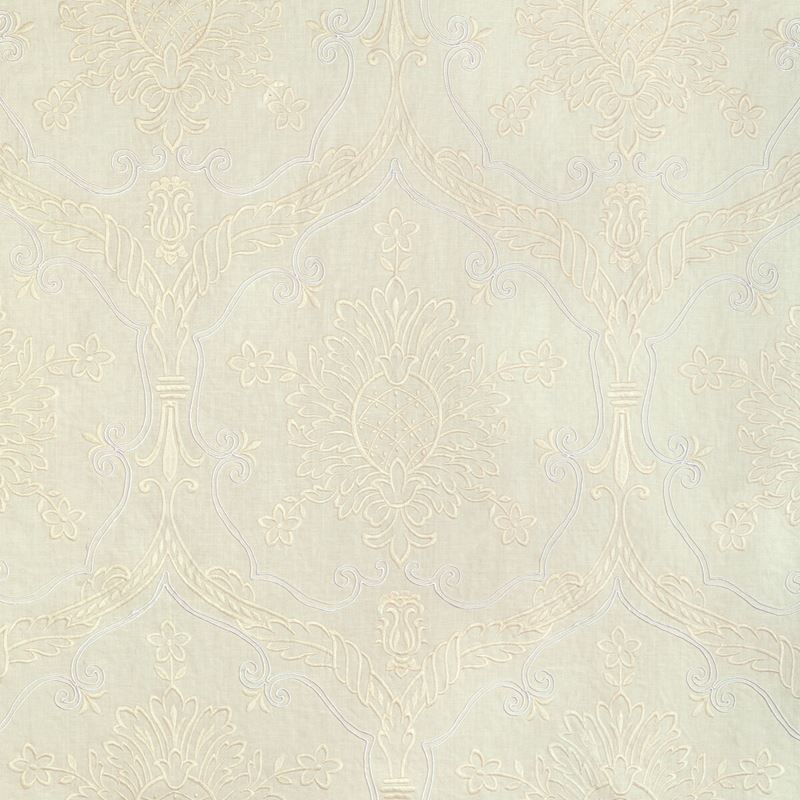 Lee Jofa Fabric 2022110.1 Hayes Embroidery Ivory