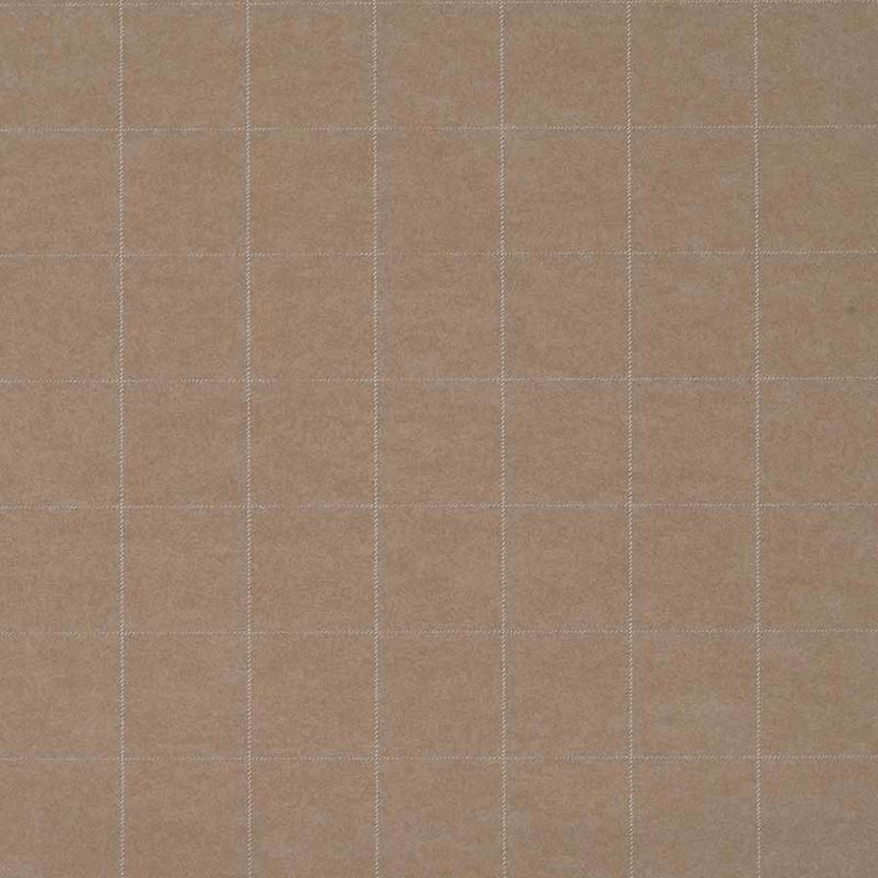 Phillip Jeffries Wallpaper 2149 Vinyl Savile Suiting Plaid White on Tan