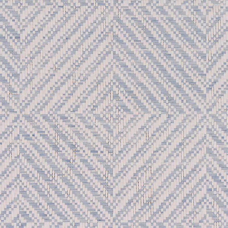 Phillip Jeffries Wallpaper 4445 Diamond Weave II Blue Bayou