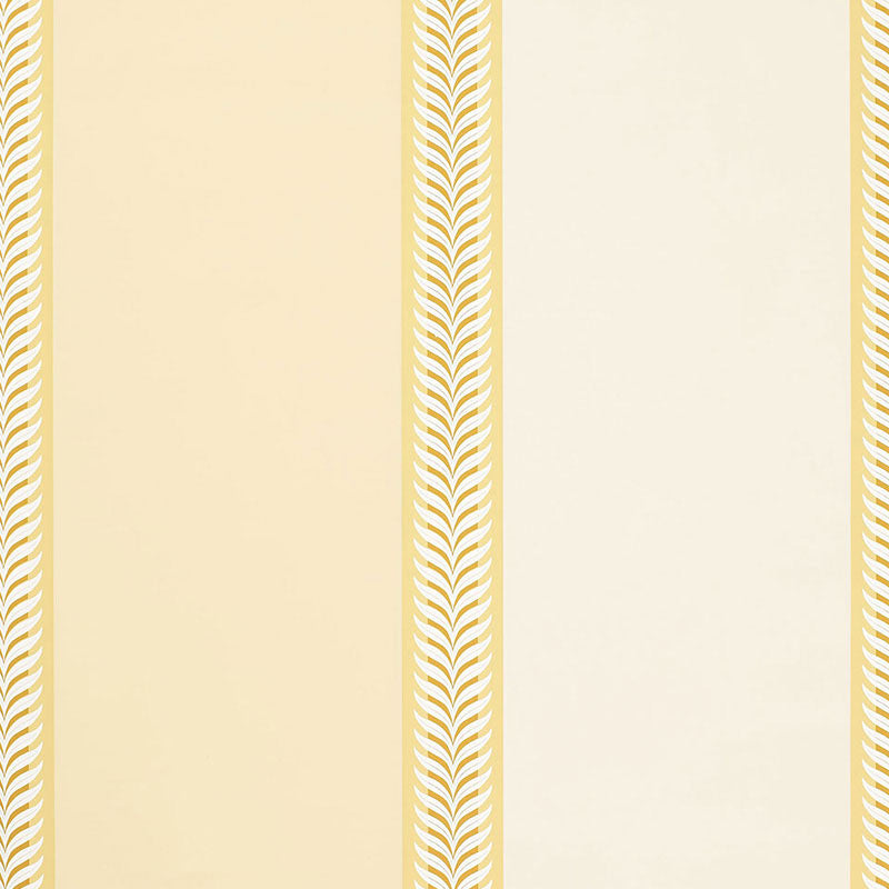 Schumacher Wallpaper 5002471 Valais Stripe Soft Yellow